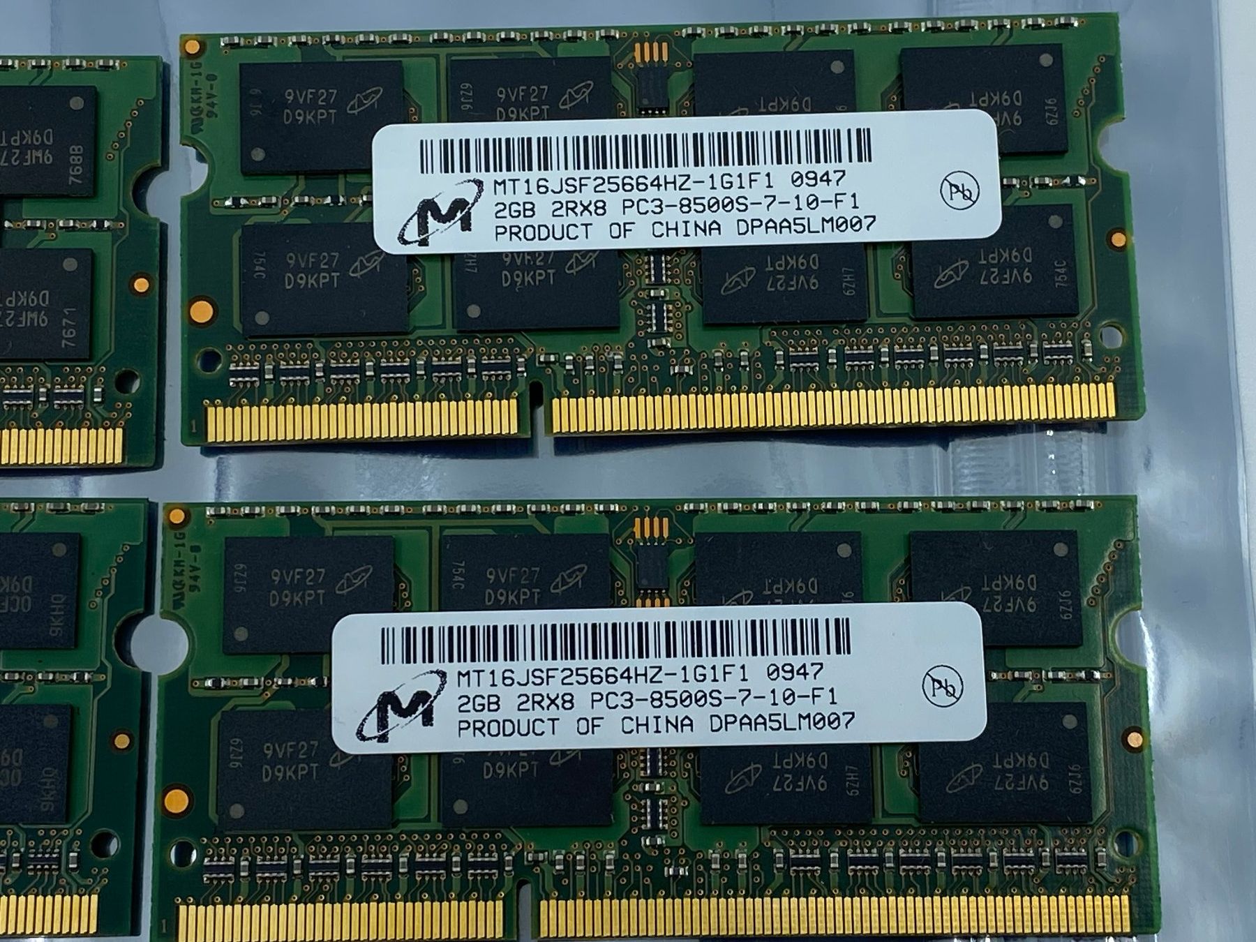 Mémoires / RAM: 2GB 2Rxx8 PC3 8500S Notebook Memory – D'occasion à Langwiesen par Restposten-24 2