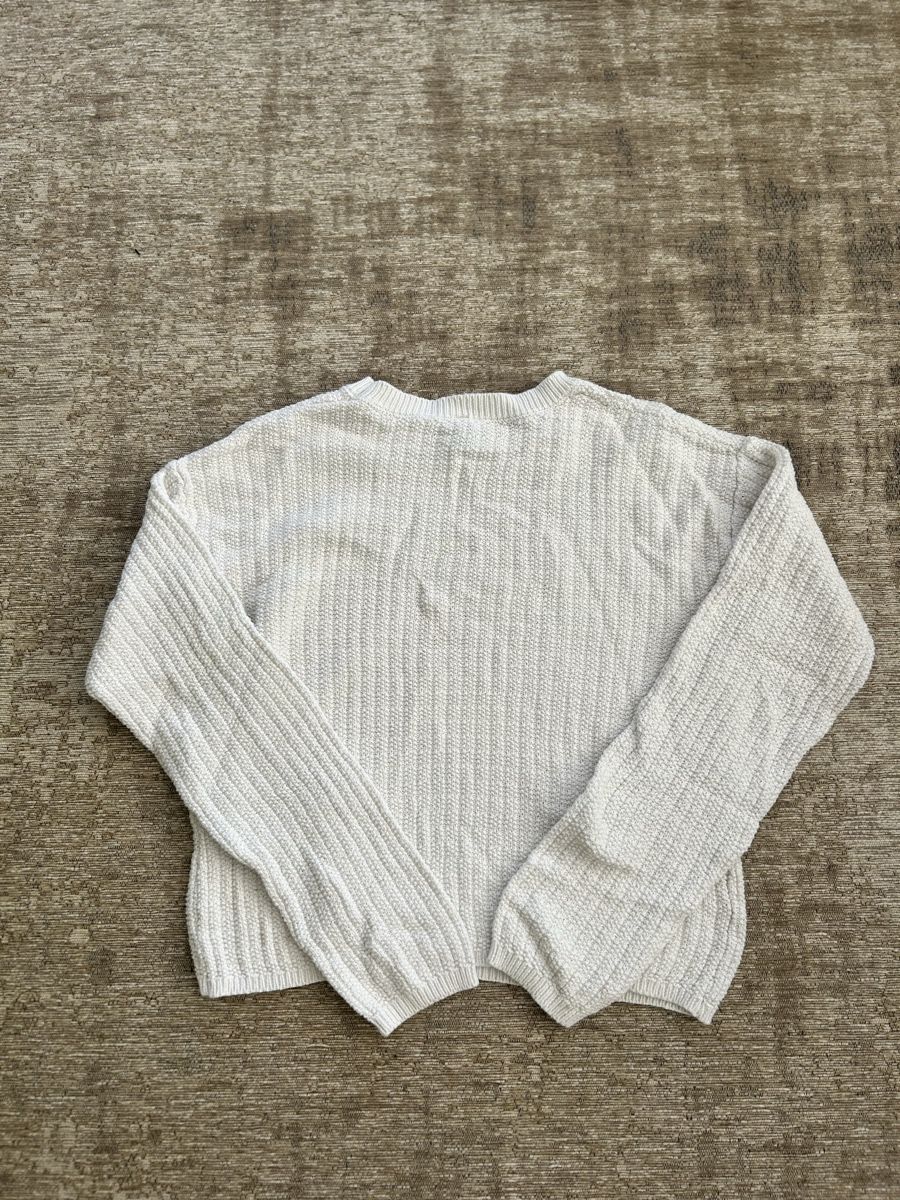 Pullover & Sweatshirts: Pull chicorée crème à boutons, manches longues – Gebraucht aus St-George von elena27 1