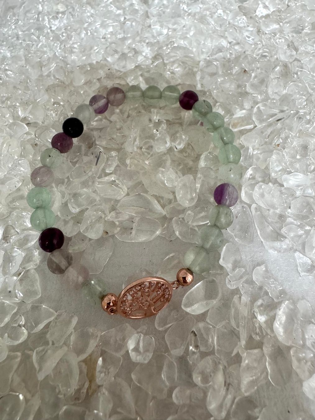 Bracciali & Braccialetti: Armband Fluorit, Baum des Lebens – Nuovo (secondo la descrizione) da Biberist venduto da tl-schmuck