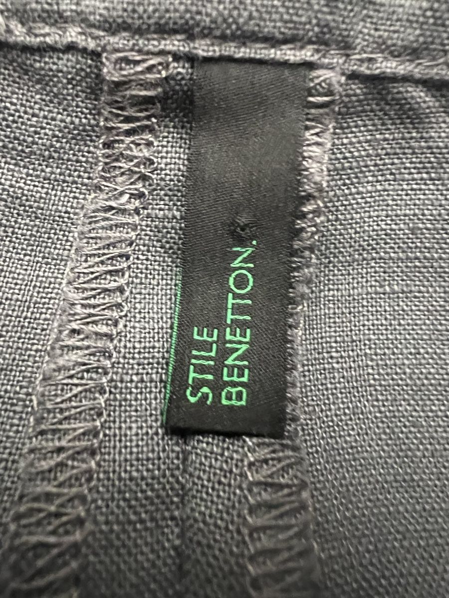 Benetton Röcke: Benetton Leinen Jupe Rock , Gr. 40 grau – Gebraucht aus Langenthal von ivet7 4