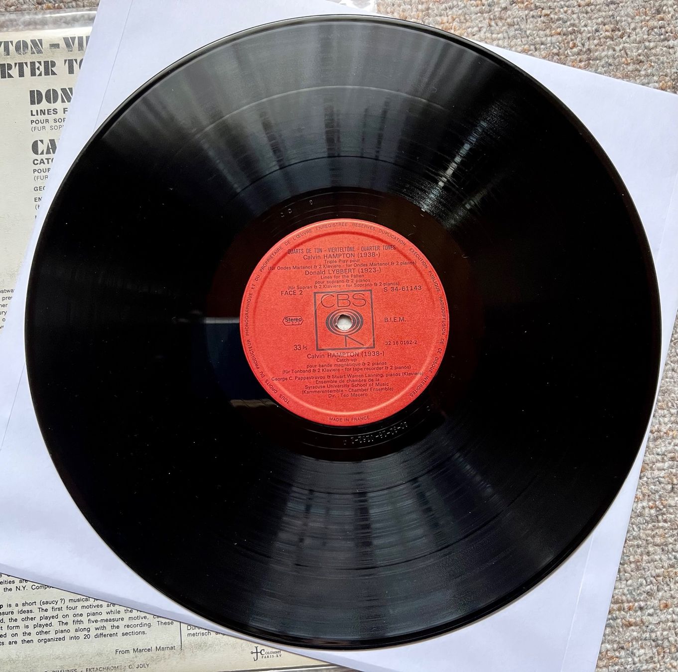 Dischi in vinile: LP Experimental Vierteltöne Charles Ives Teo Macero Lybbert – Usato da Unterseen venduto da vinylmore 2