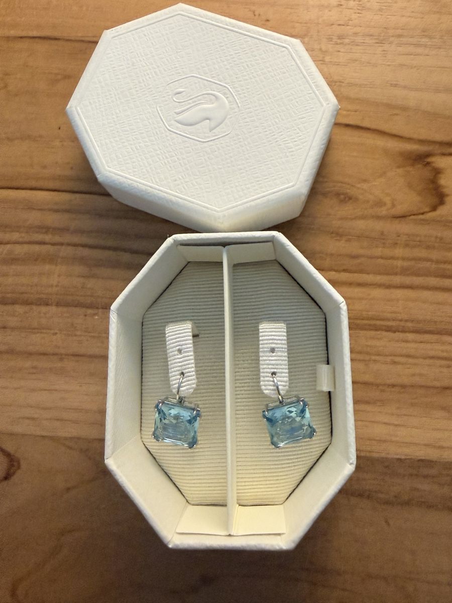 Swarovski Orecchini pendenti & Orecchini a lobo: Swarovski blue Cristal earrings – Nuovo (secondo la descrizione) da Carrouge VD venduto da man_7hwm 3