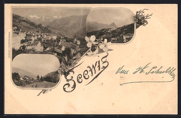 Cartes postales: Seewis, Verschiedene Ortsansichten aus d – D'occasion à Berlin par bartko-reher