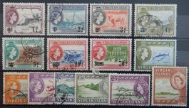 Virgin Islands British Kolonien Lot mit alten Werten II