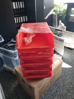 Sichtlagerbox Set mit 5 Stück, rot