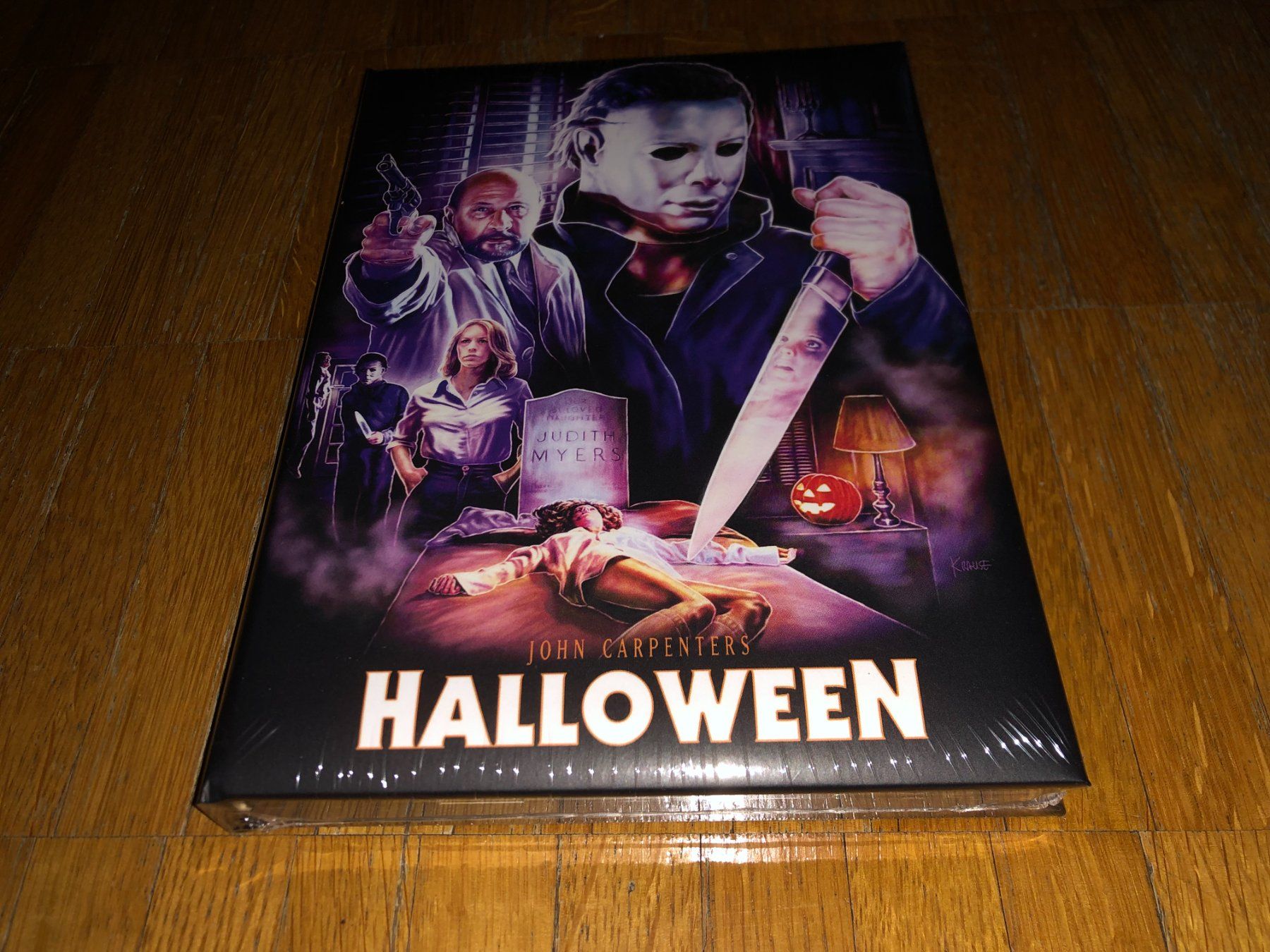 Alle DVDs: Halloween - Die Nacht des Grauens - MEDIABOOK-WATTIERT-UNCUT – Neu und originalverpackt aus Basel von havsok