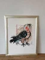 Rudolf Mirer (1937) BARTGEIER, originale Lithografie