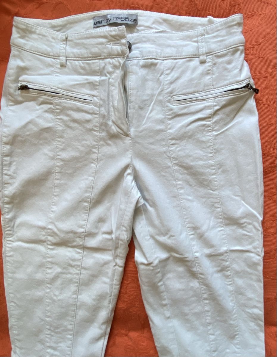 Brooks Pantaloni: Ashley Brooks Designermode Hose weiss – Usato da Utzigen venduto da Lasagne99 2