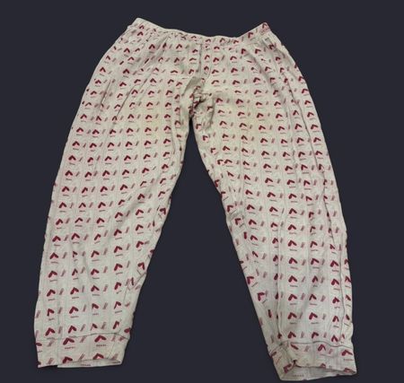 Pyjamahose mit Herzmuster 