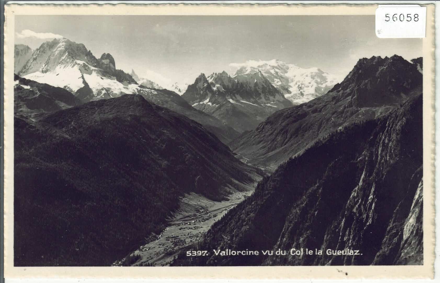 Ansichtskarten: Vallorcine vu de Col le la Gueulaz – Gebraucht aus Ettingen von Kartenplanet