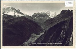 Vallorcine vu de Col le la Gueulaz