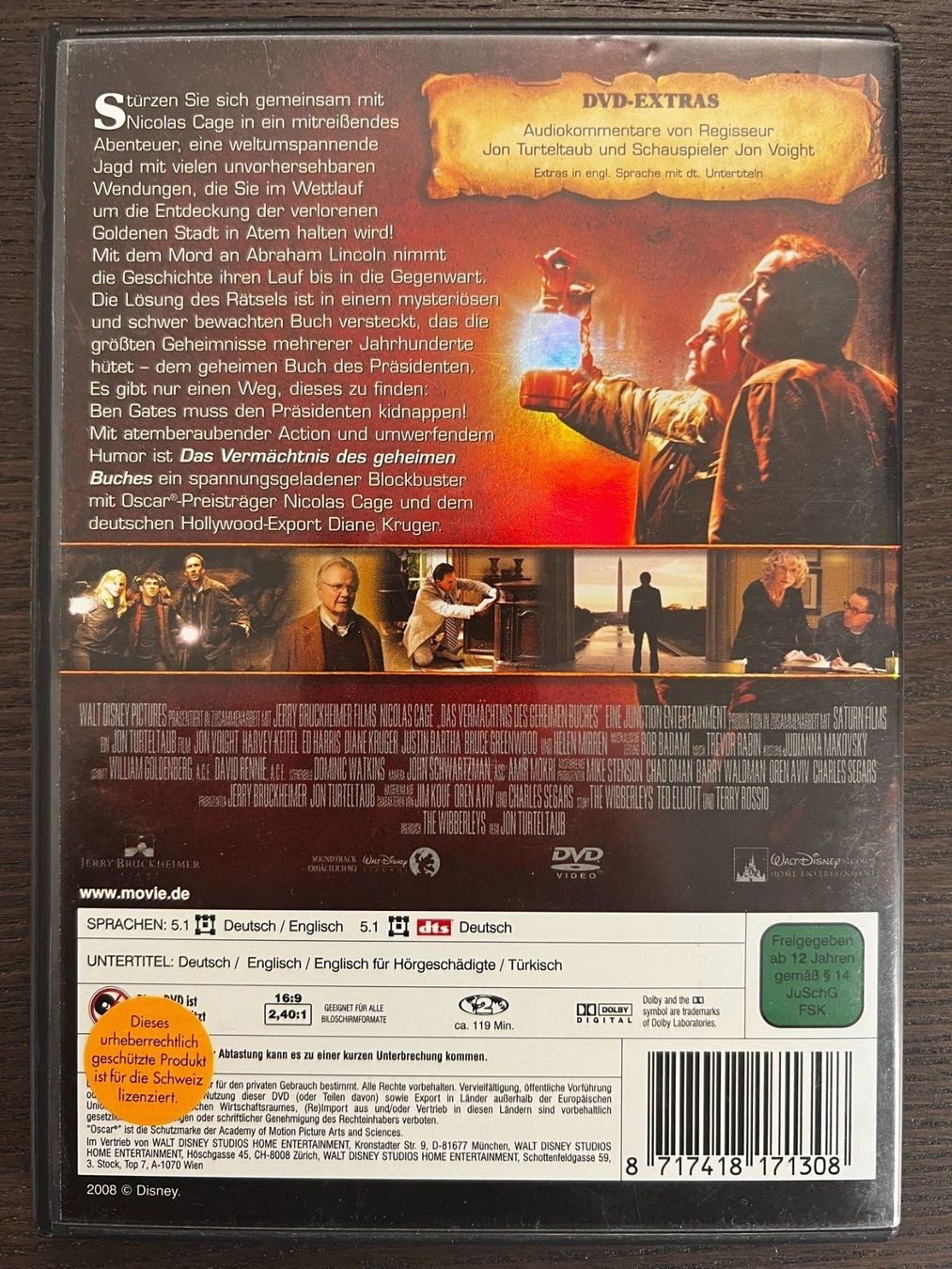 Tutti i DVDs: Das Vermächtnis des geheimen Buches – Usato da Zürich venduto da FilmFreunde 1