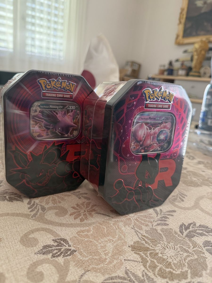 Pokémon Carte collezionabili: 3 SEALED Set Tin Bundle Team Rocket Pokemon EN 🇬🇧 – Nuovo e nell'imballaggio originale da S. Antonino venduto da jon_z87r 1