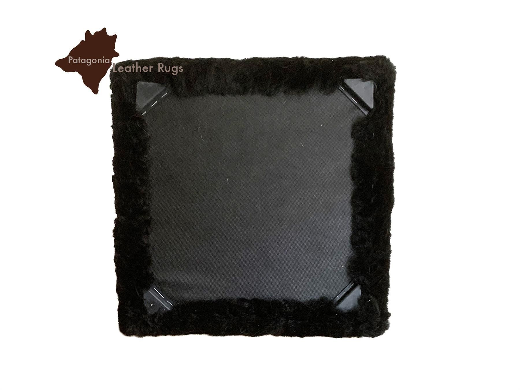 Hocker: Lammfell Hocker  Black – Neu und originalverpackt aus Arbedo von patagonialeatherrugs 2