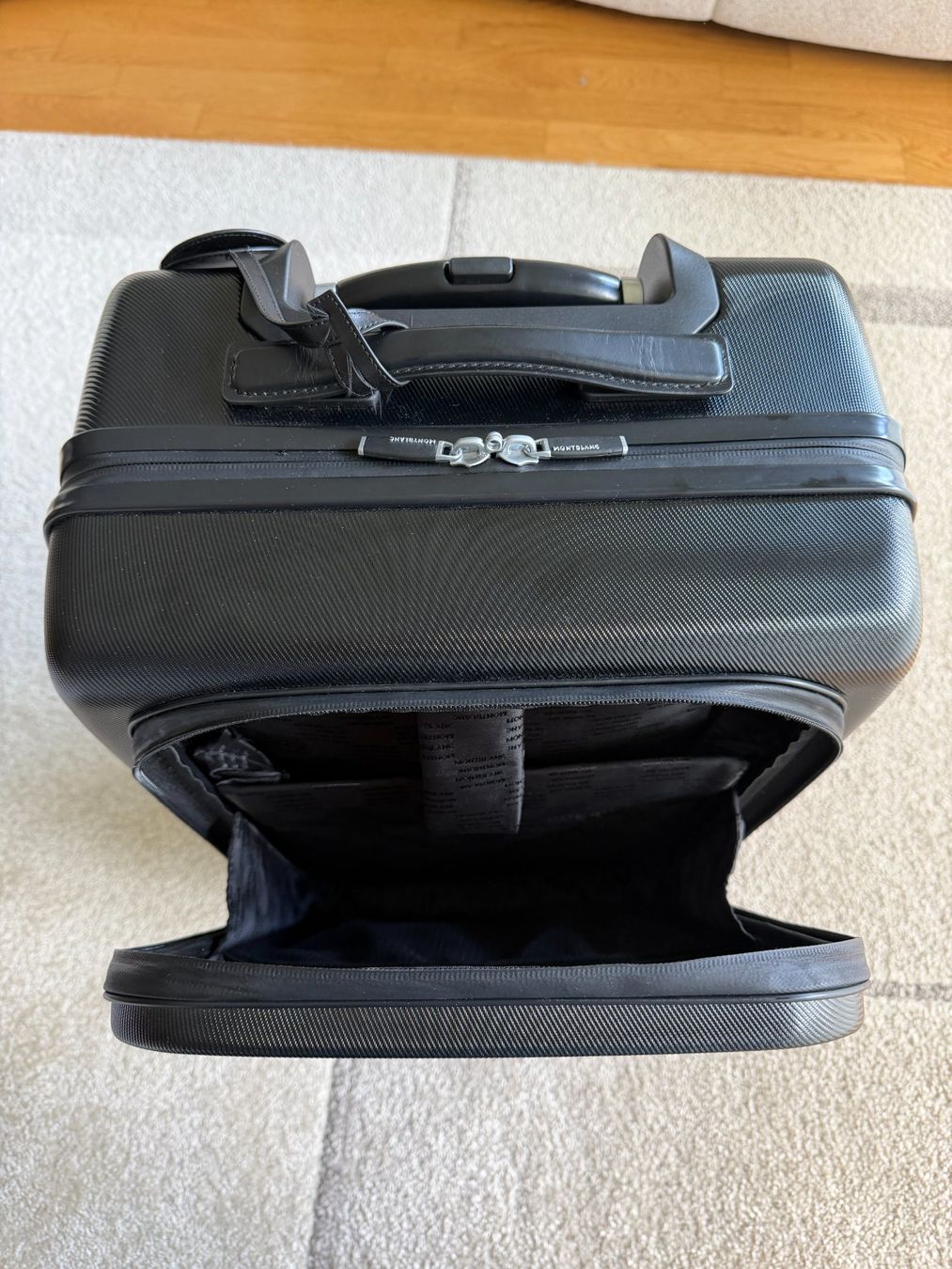 Montblanc Valigie: MONTBLANC Nightflight Trolley 4 Wheel Black Hardshell – Usato da Founex venduto da HoppSuisse59 4