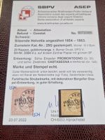 Strubel 25G, Attest, seltene Entwertung, ab 1.-