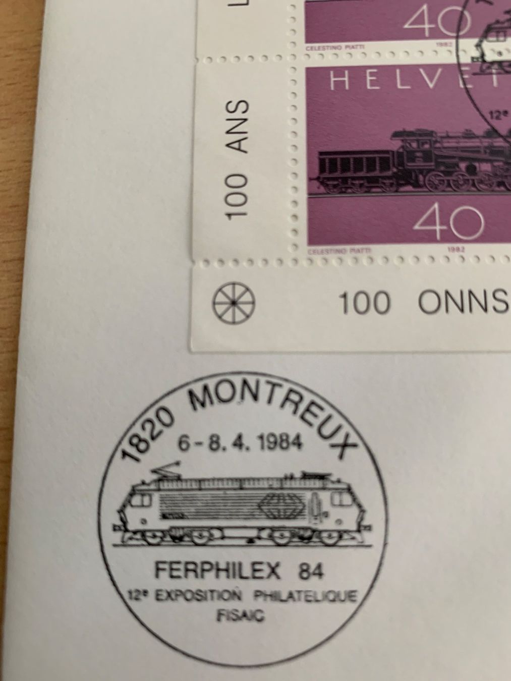 Alle Briefmarken: Schweizer Briefmarken 100 Jahre Gotthard 1882-1982 – Gebraucht aus Ibach von lisch3 1