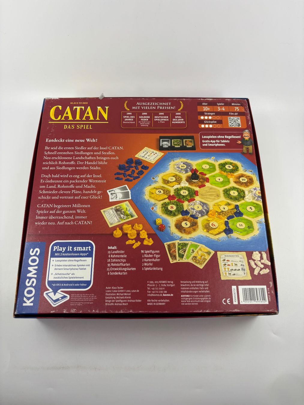 Kosmos Giochi: Catan das Spiel Brettspiel (komplett) – Usato da Herisau venduto da Seyashop1 2
