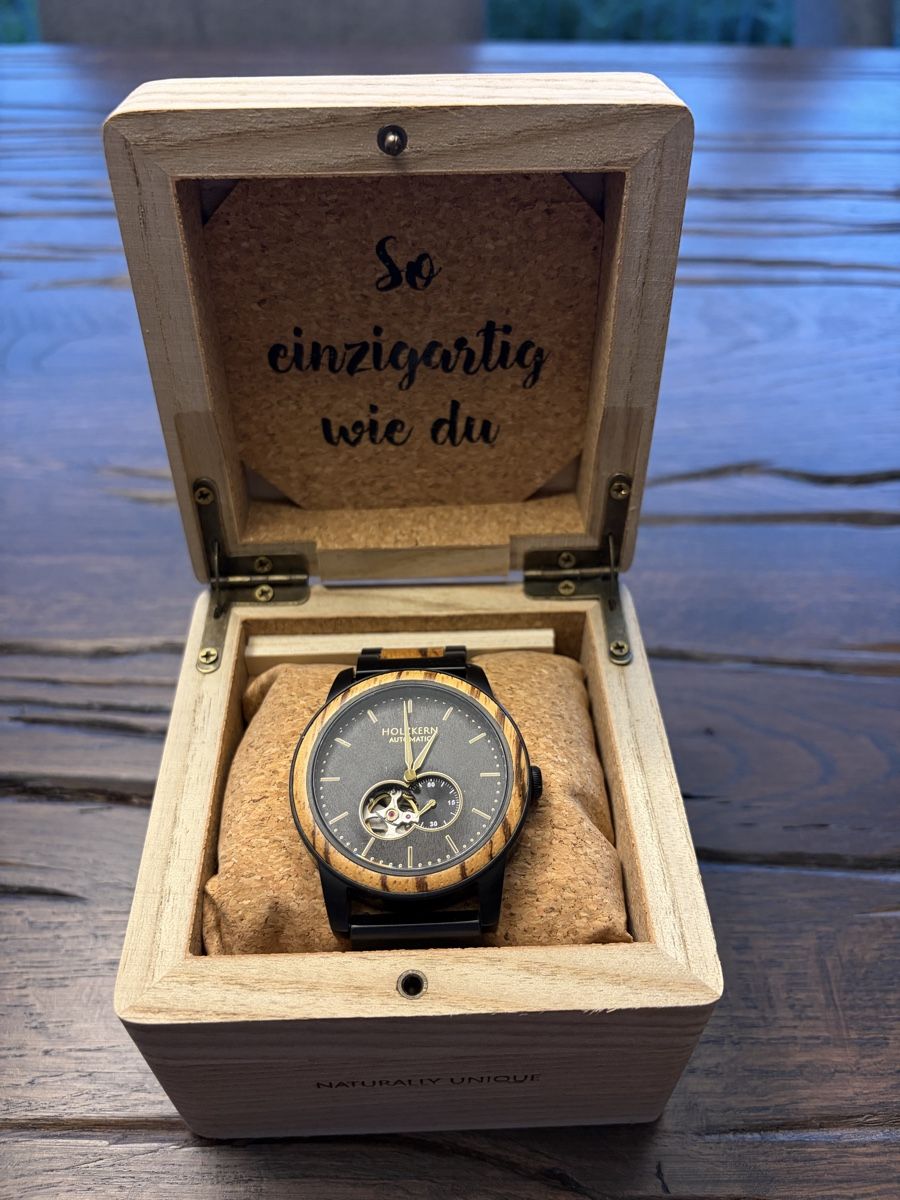 Uhren: Holzkern Uhr Automatic – Neu (gemäss Beschreibung) aus Trogen von East-Z