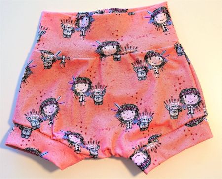 Kurze Hose mit Mädchen/teddy 74/80 NEU