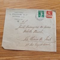Brief Horlogerie L.Pezzoni Bienne 1920 Chaux De Fonds