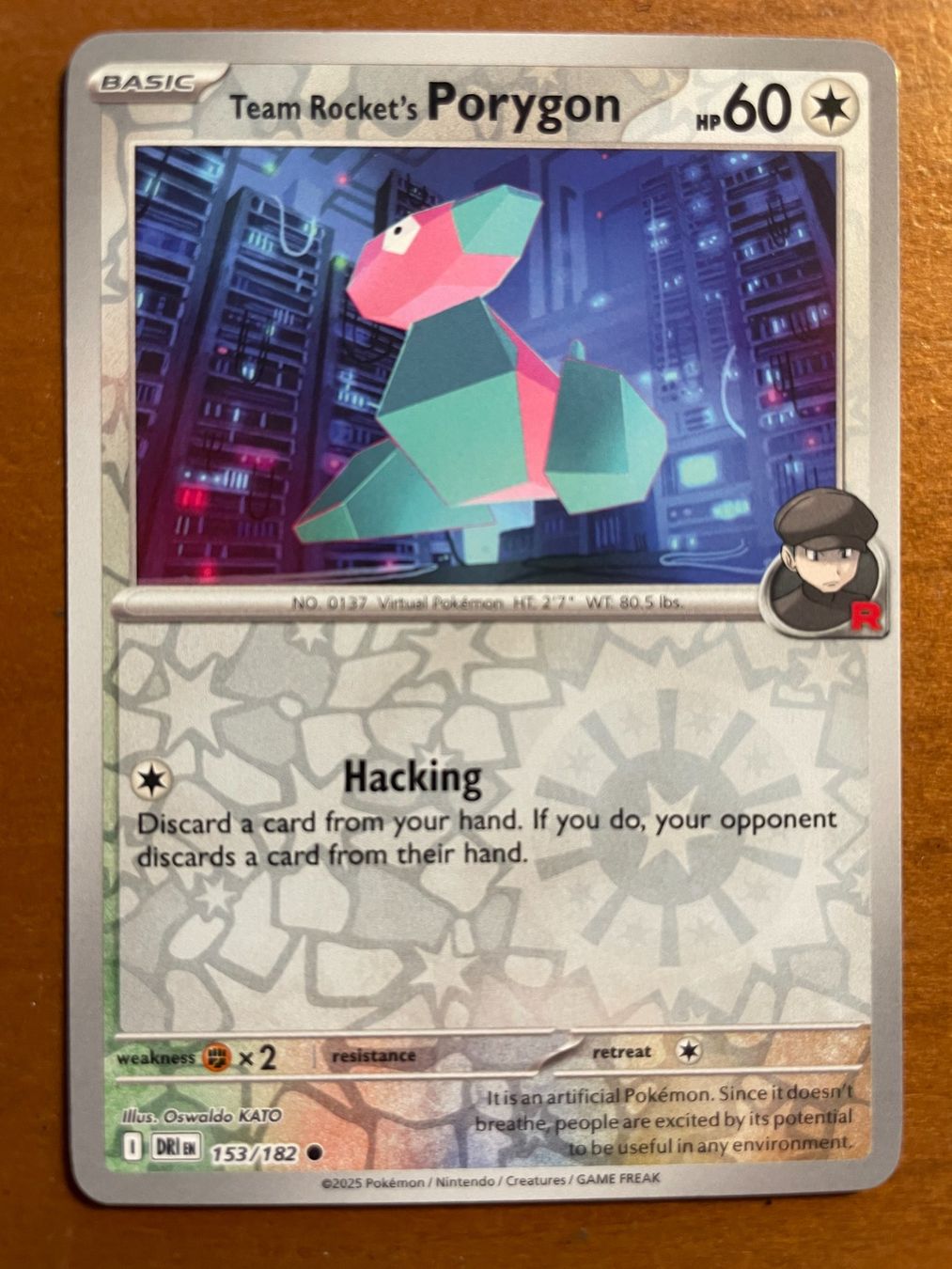 Pokémon Carte collezionabili: Pokemon Team Rocket's Porygon Reverse (Versand gratis) – Nuovo (secondo la descrizione) da Chur venduto da Angerson