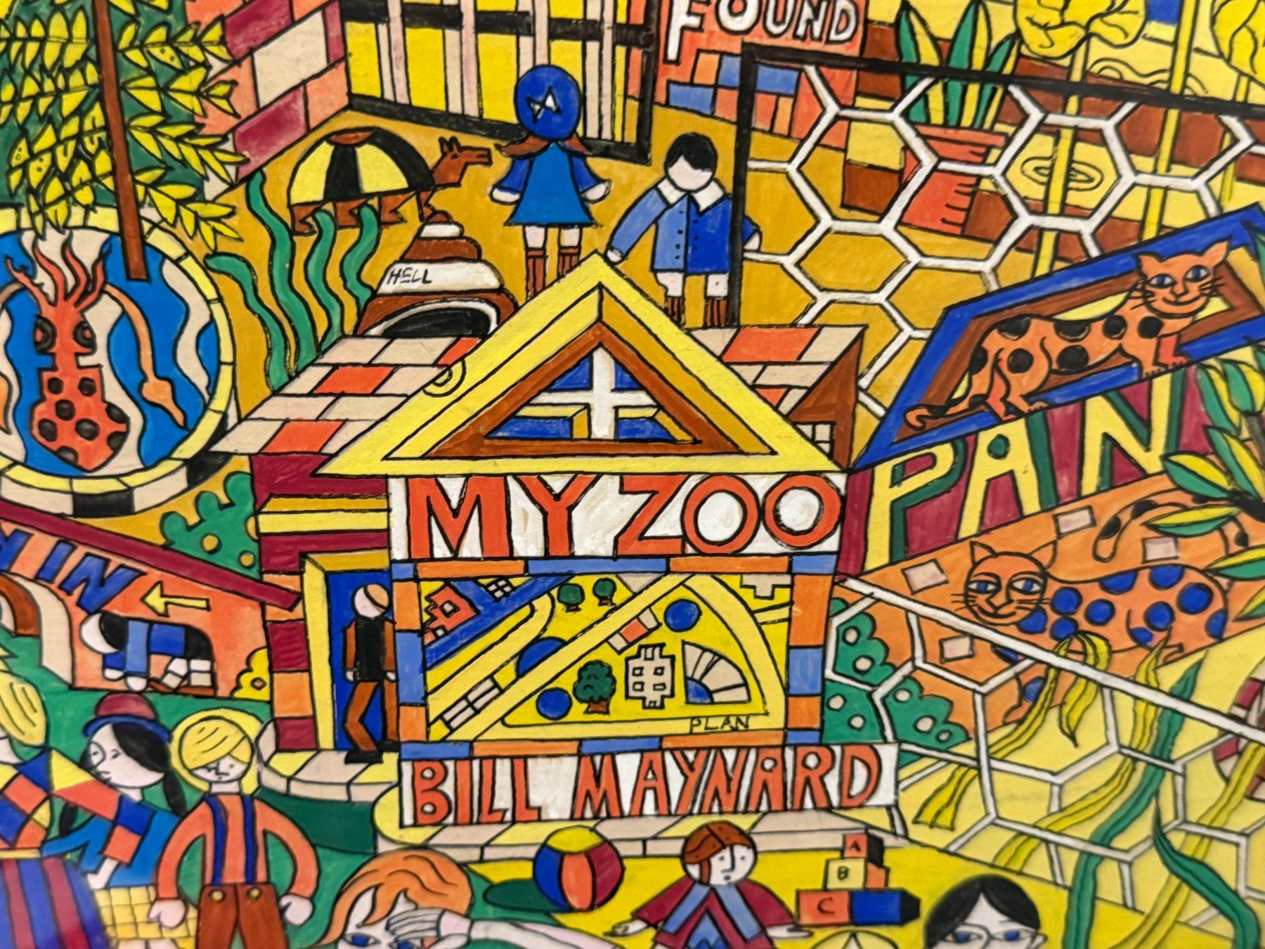 Dipinti: BILL MAYNARD - "MY ZOO" Superbe Œuvre originale Pop Art – Usato da Morges venduto da vintix 2
