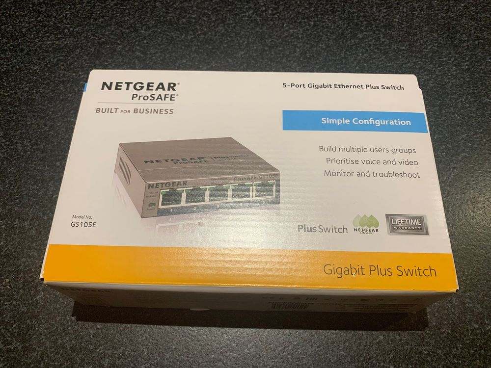 Netgear ProSAFE 5Port Gigabit Plus Switch GS105E Kaufen auf