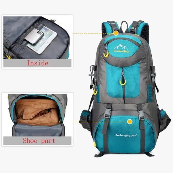 Zaini: Wasserdichter Kletter-/Wanderrucksack 60 L (rot) – Nuovo e nell'imballaggio originale da Bad Ragaz venduto da ejukova 3