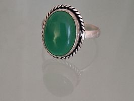 SMARAGDRING SILBER 925.