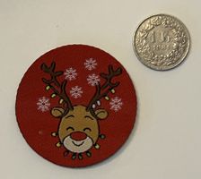 Süsser Weihnachts-Rentier-Aufnäher neu