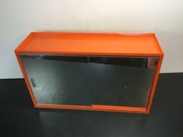 Retro Badezimmer Spiegelschrank mit Glasschiebetüren