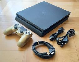 PS4 slim 500GB + goldiger Controller