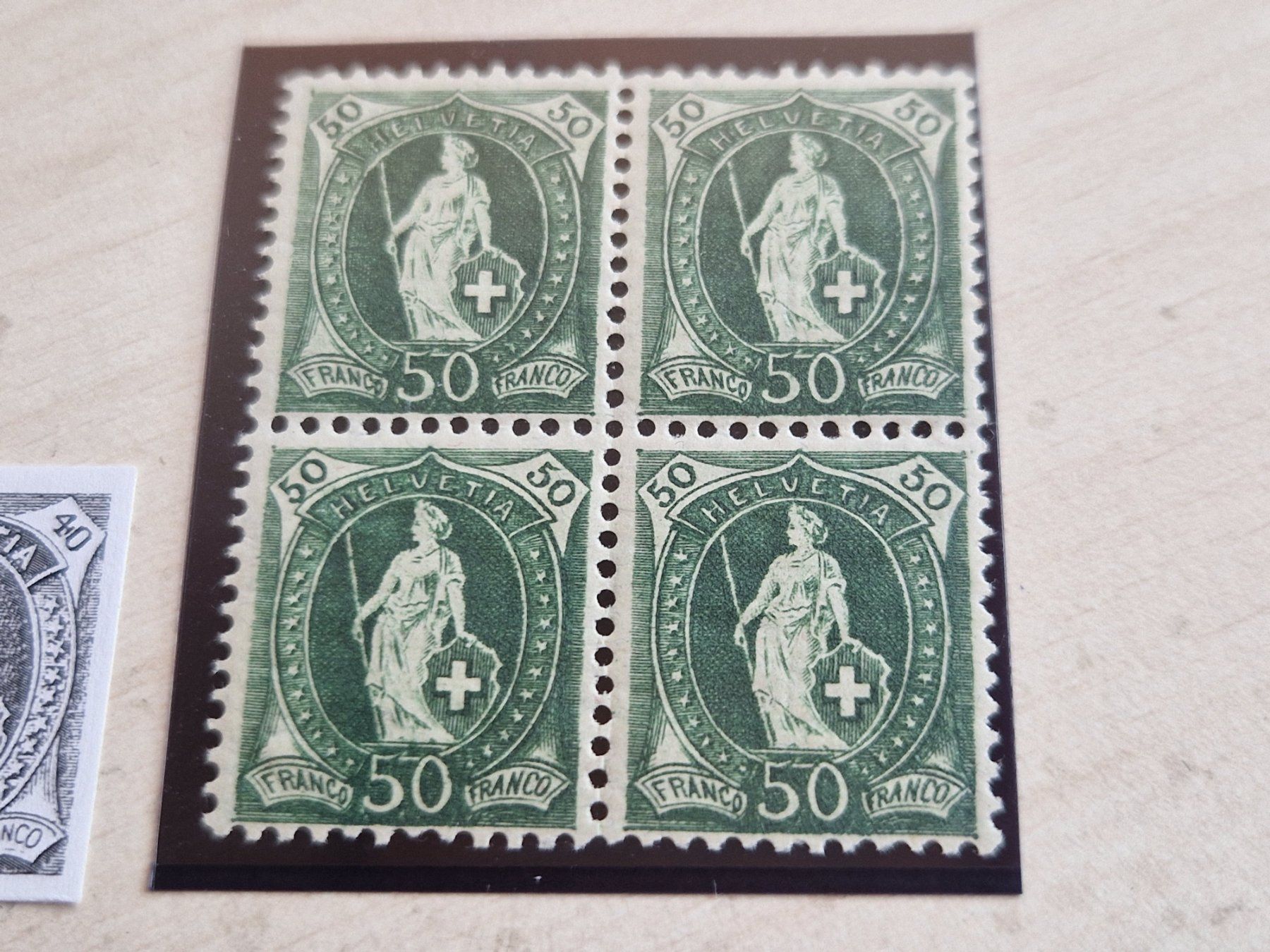 Tutti i francobolli: Stehende 98Ac 3.21/II im 4er Block, postfrisch, ab 1.- – Nuovo (secondo la descrizione) da Burgdorf venduto da Glossy01 1