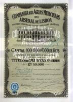 Aguas medicinaes do Arsenal de Lisboa SA - 1907