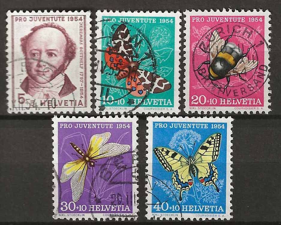 Alle Briefmarken: PJ054 - Pro Juventute 1954 obl. – Gebraucht aus Trélex von Phil_Albert