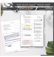 + ® Tagesplaner Block DIN A5 | 50 Seiten Planer für Aufgaben
