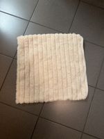  6 Stück Kissenbezug Kunstfell creme gestreift 50 x 50 cm ne