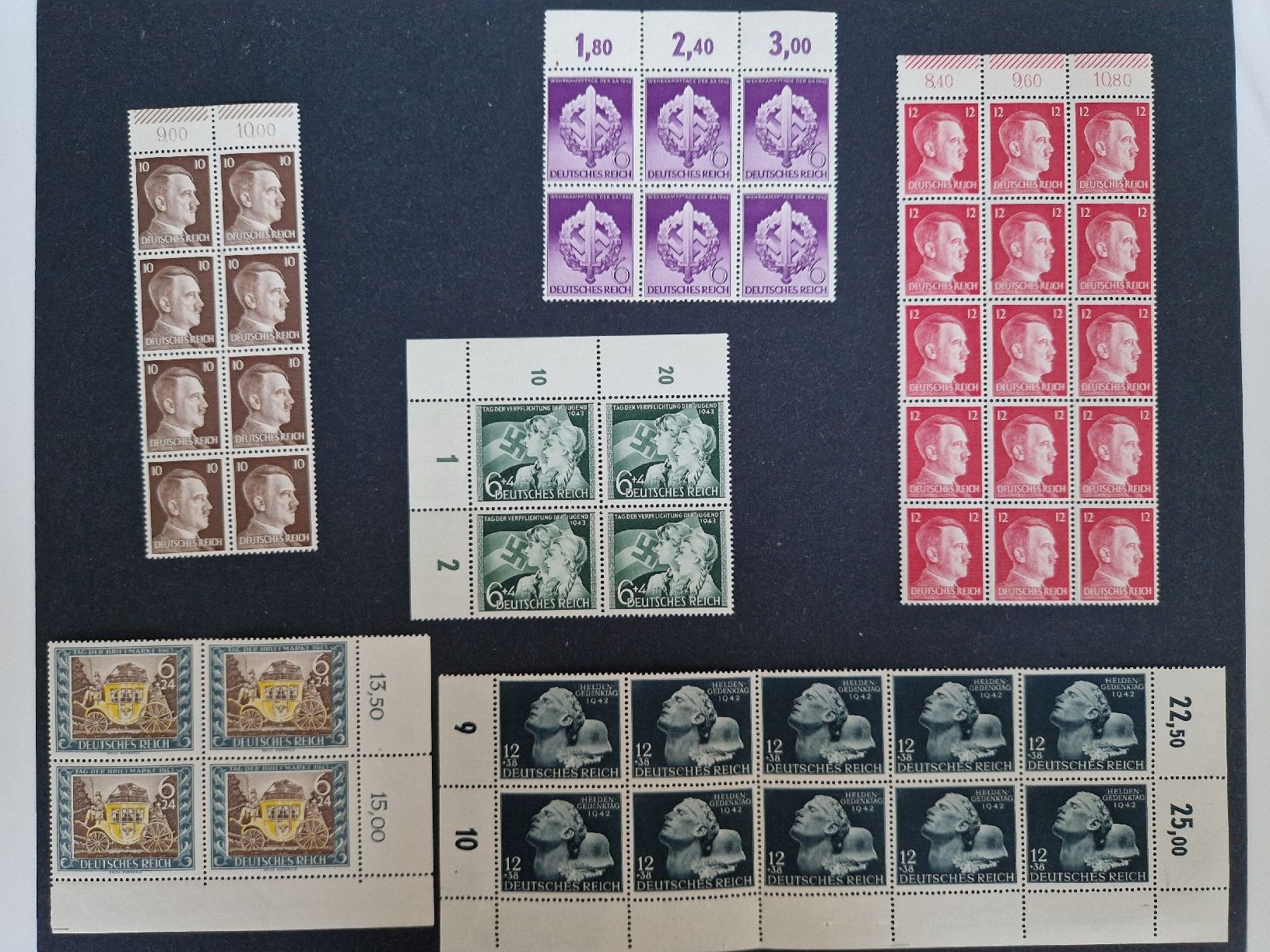 Tutti i francobolli: Deutsches Reich Briefmarken Block Blöcke postfrisch – Nuovo (secondo la descrizione) da St. Gallen venduto da Enrico_SG