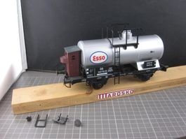 0-Scale DR Kesselwagen Esso, ohne OVP, Federpuffer, Original