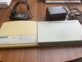 2 Network Switches Micronet SP605K TRENDnet TE100-S88Plus