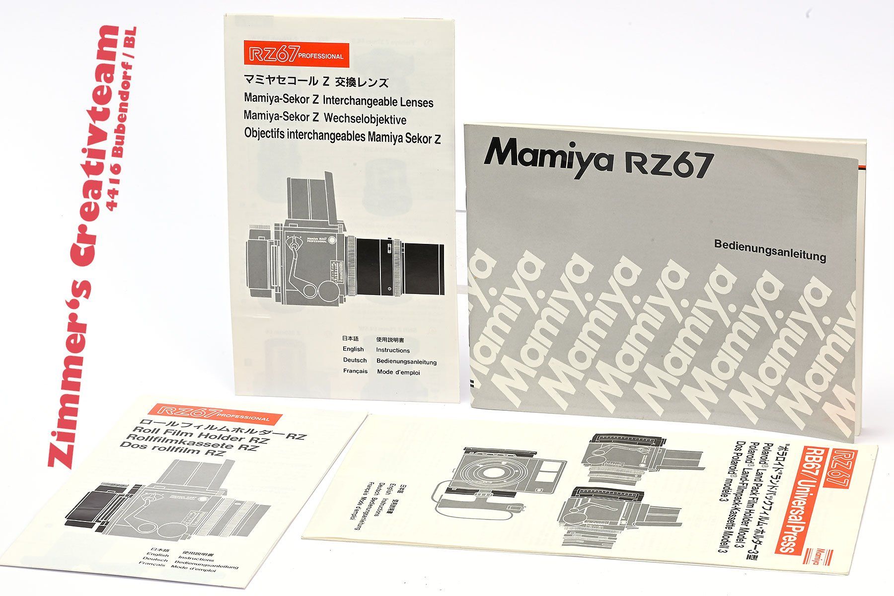 Mamiya Fotocamera: Mamiya RZ 67 Anleitungen, dt – Usato da Bubendorf venduto da zimmers_creativteam