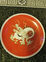 China Teller mit Drachenmotiv, Top Zustand, Rarität!