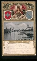 Präge-AK Zürich, Limmatpartie, Wappen,