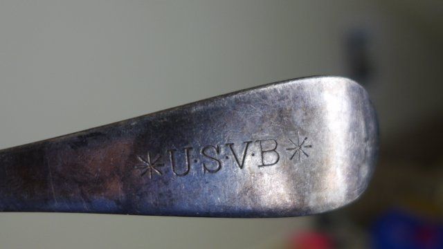 Cucchiai: Löffel der US-Armee, versilbert mit U.S.V.B.-Markierung – Usato da Zürich venduto da thn_gx89 3