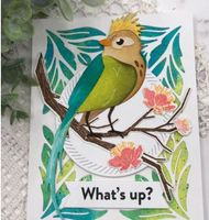 Neues Stanzschablonen-Set grosser Vogel