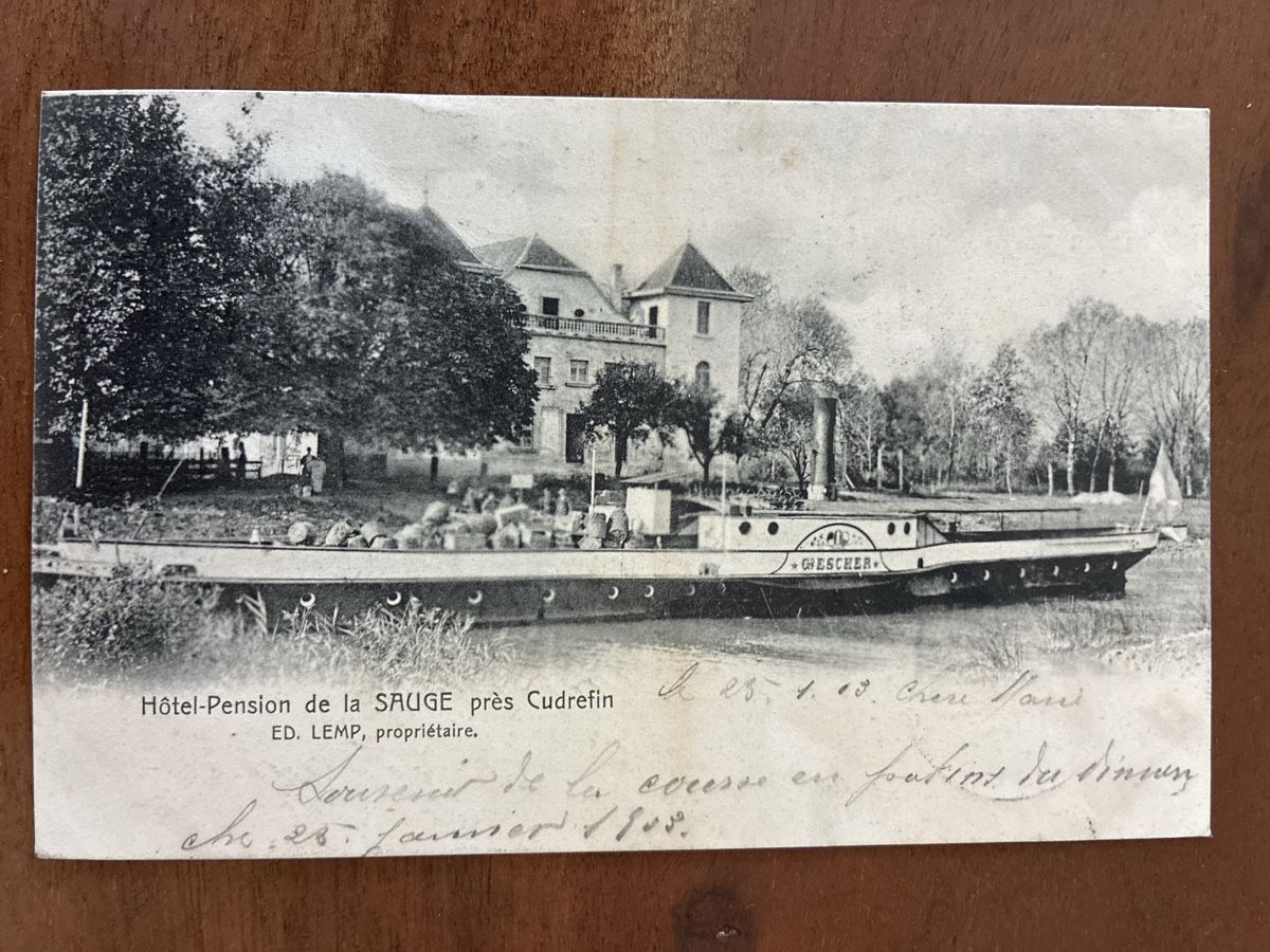 Cartoline postali: Ansichtskarte Schweiz von Cudrefin VD – Usato da Oftringen venduto da Cla.vD.74