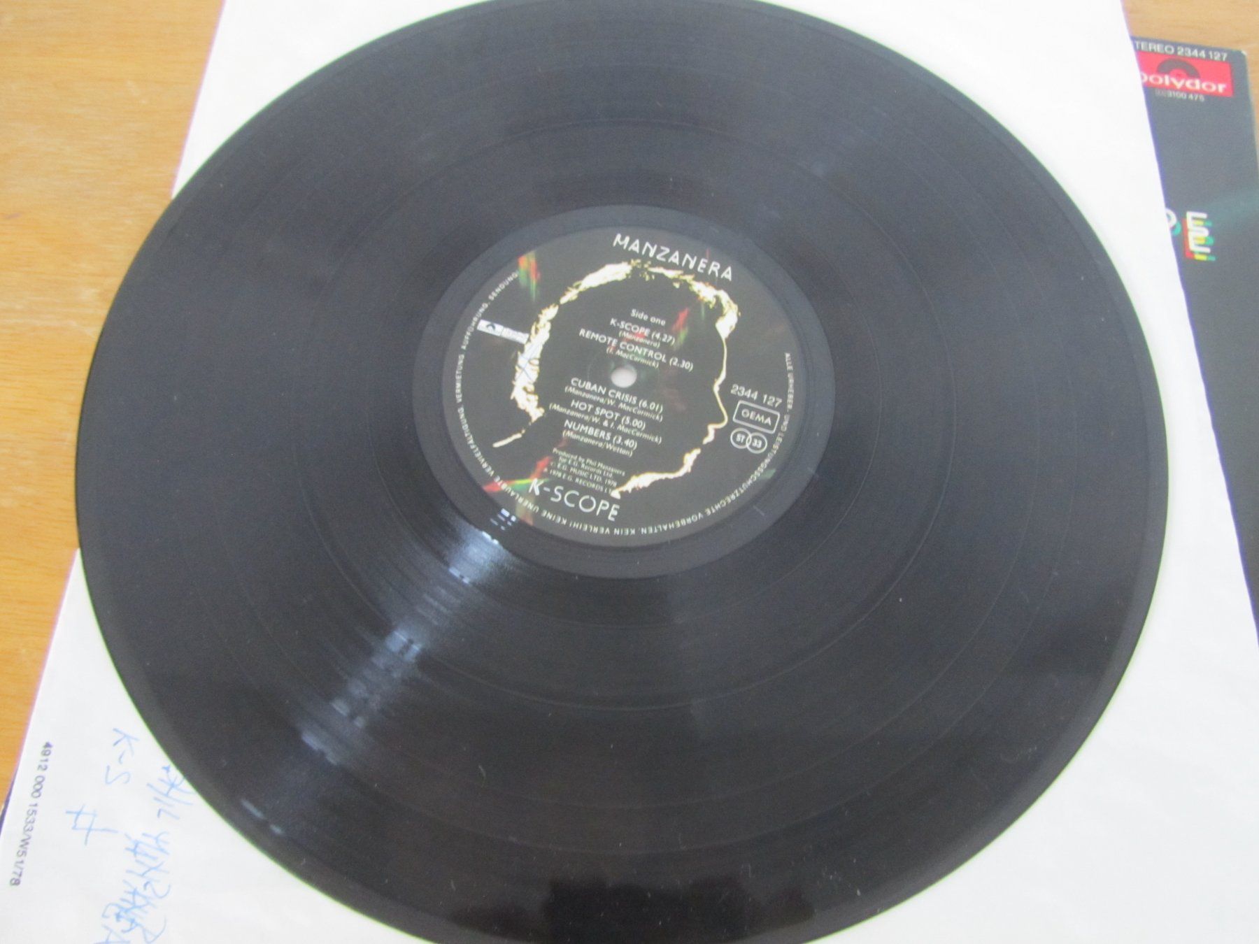 Dischi in vinile: PHIL MANZANERA:  K-Scope – Usato da Seengen venduto da mikelele 2