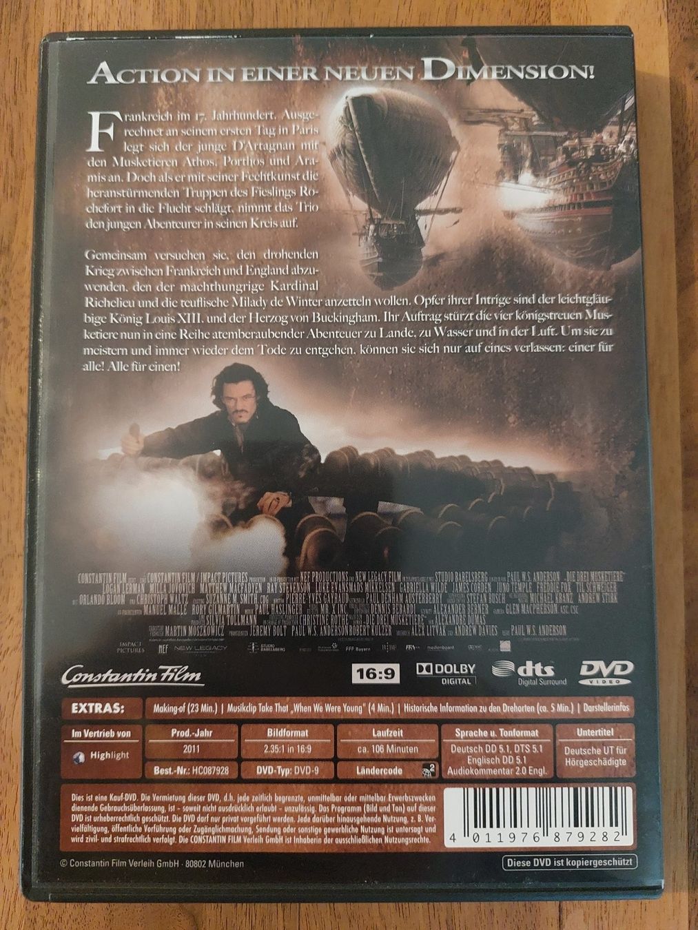 Tutti i DVDs: DVD - Die drei Musketiere – Usato da Rheinfelden venduto da FilmAuktion 1