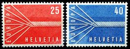 1957 : EUROPA ** postfrisch  # 332/33    SBK Fr. 6.00